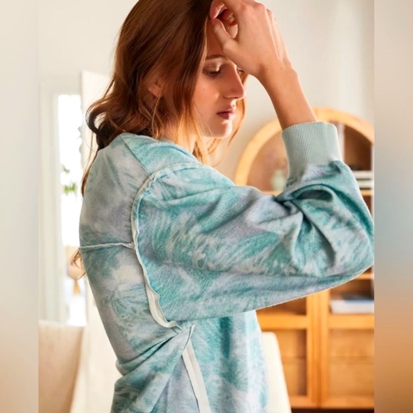 Urban Outfitters Out From Under Seamed Blue Pullover Sweatshirt - Picture 6 of 8